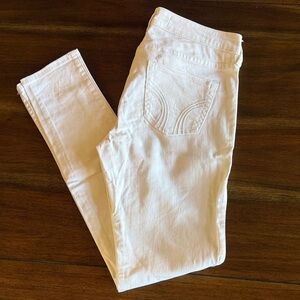 Hollister Women's White Skinny Jeans 7R